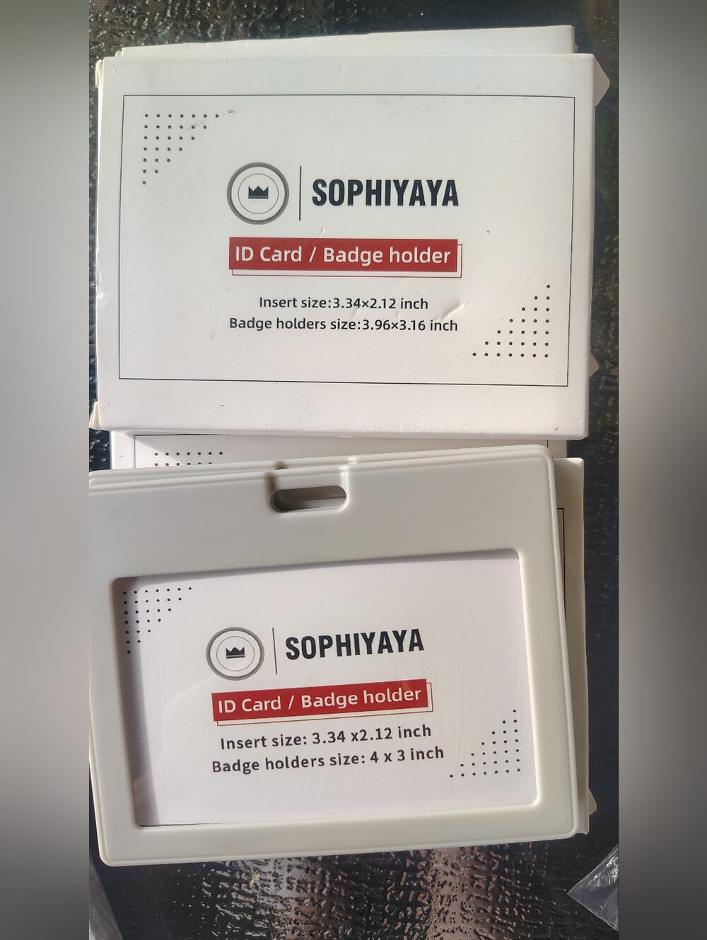 ID Card Badge Holders (2 Per Box)